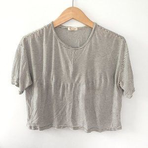Urban Outfitters Striped Crop Tee